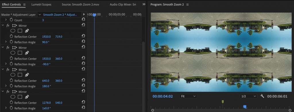 smooth zoom reflection