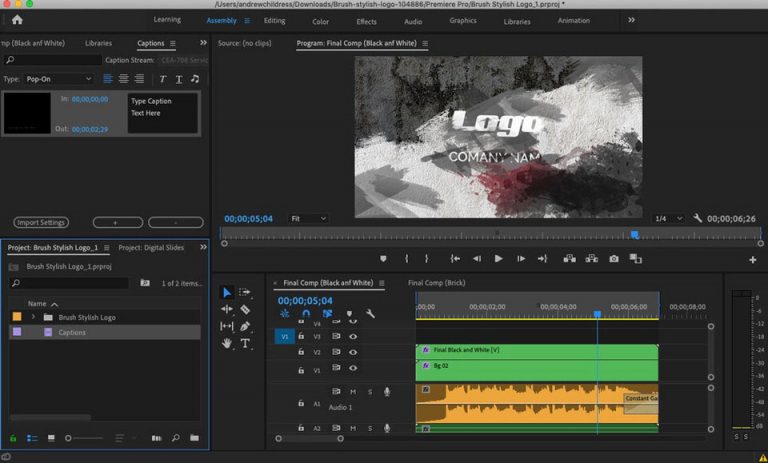 add subtitles to video in premiere pro