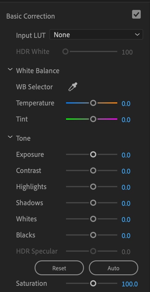 Basic Color Correction