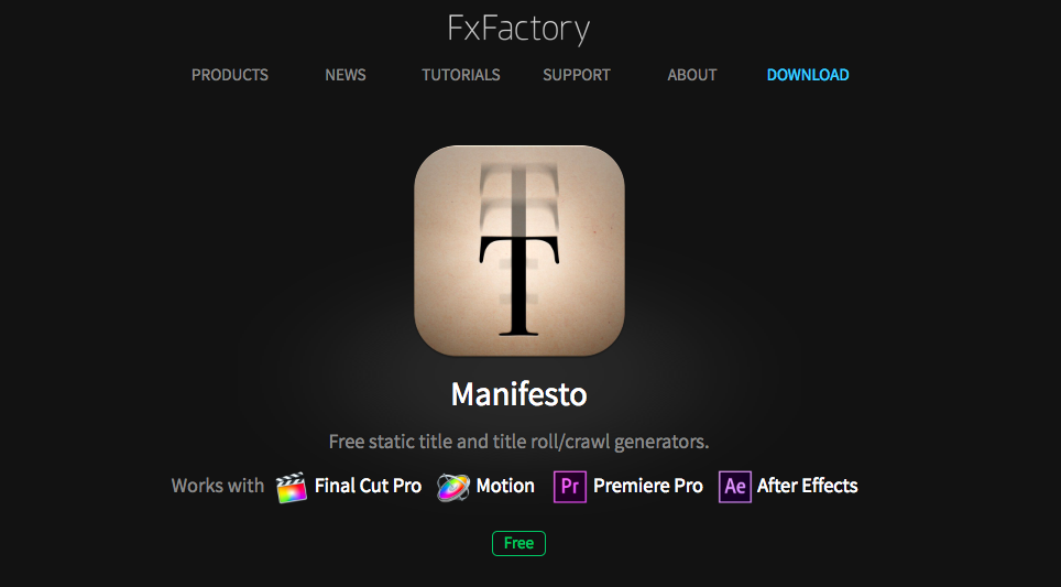 Manifesto Text