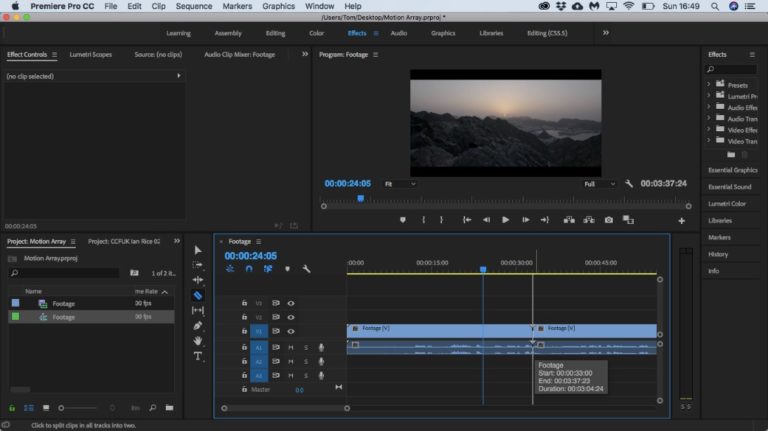 Tutorial: Learn How to Split Clips in Adobe Premiere Pro - Motion Array