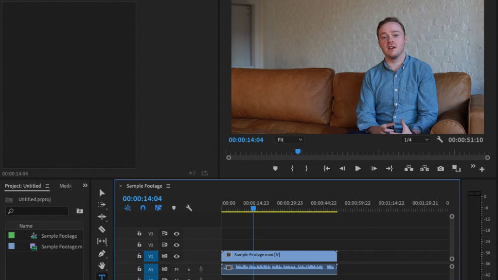 Premiere Pro Graphics Workspace
