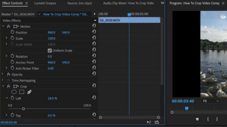 How to Crop a Video in Adobe Premiere Pro (Tutorial with Images