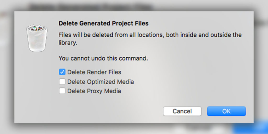 Delete render files