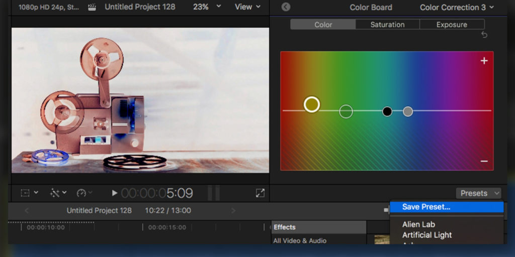 color finesse presets folder