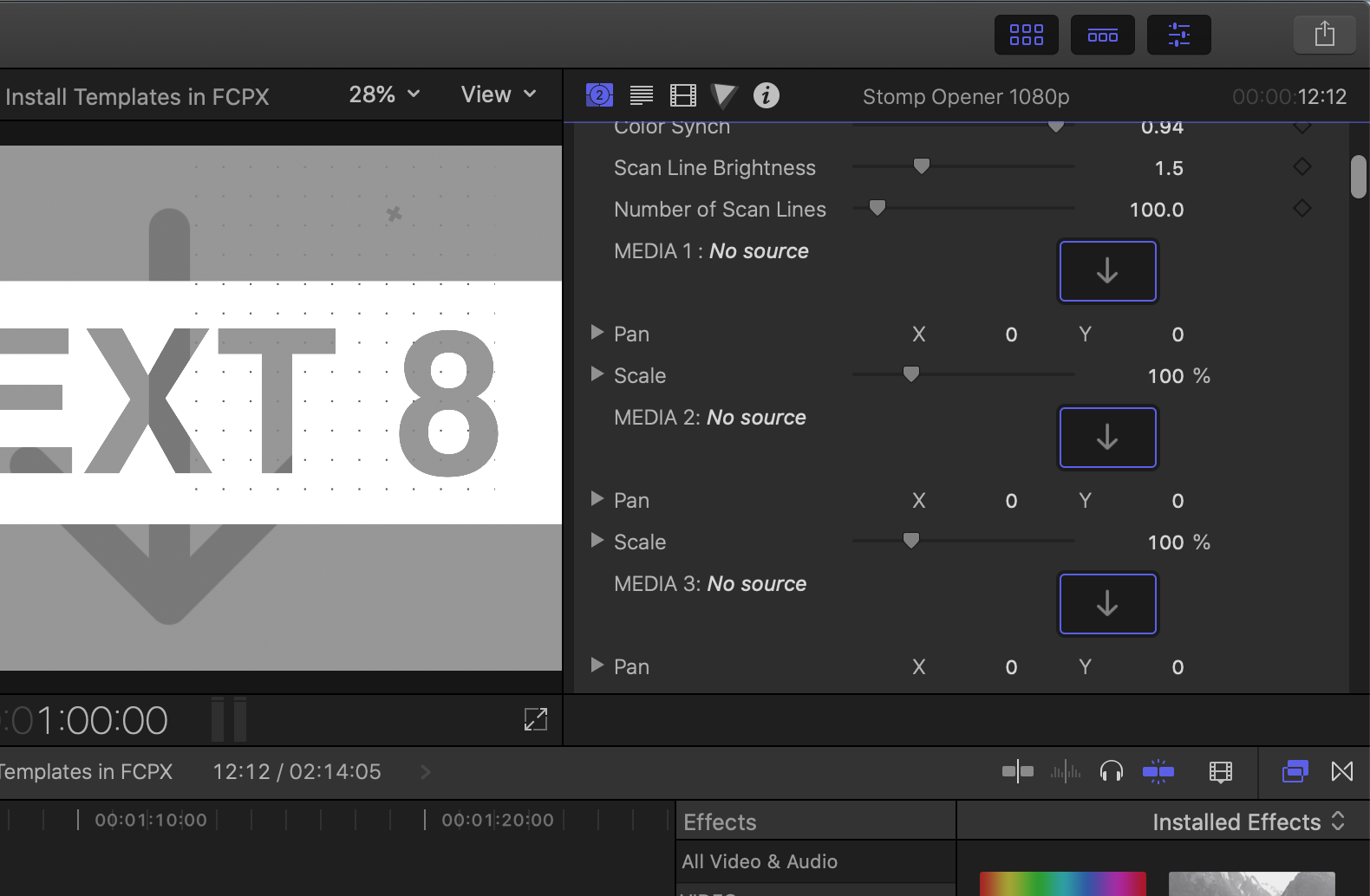 How to Edit a Generator Template in FCPX (Tutorial) Motion Array