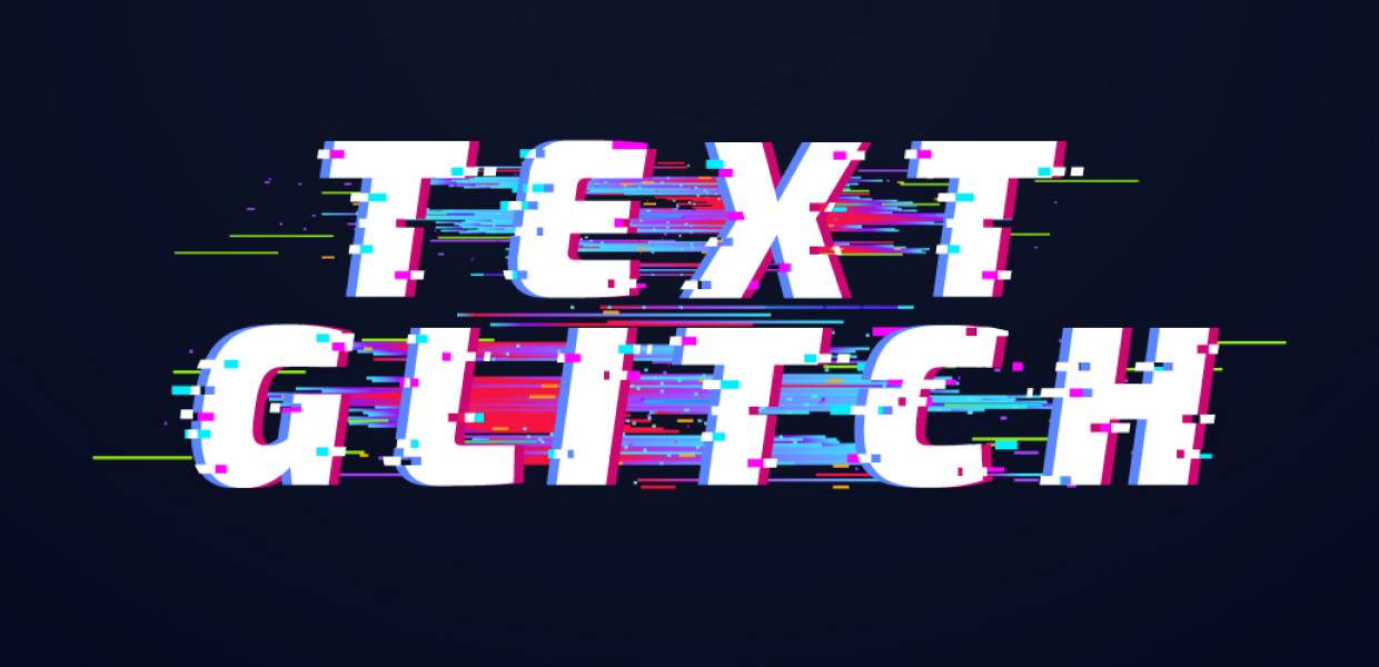Glitch Text Free Digital Glitch Text Effect Psd