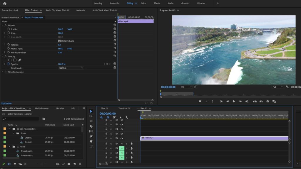 Как сделать глитч эффект в adobe premiere