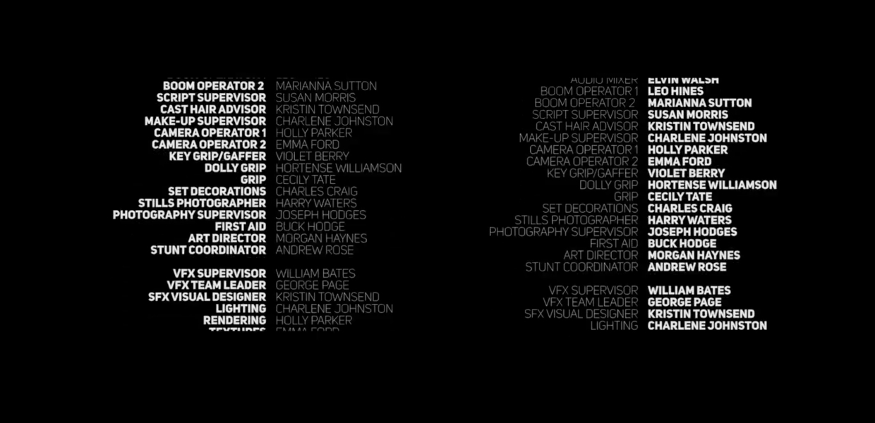 Premiere Credits Template