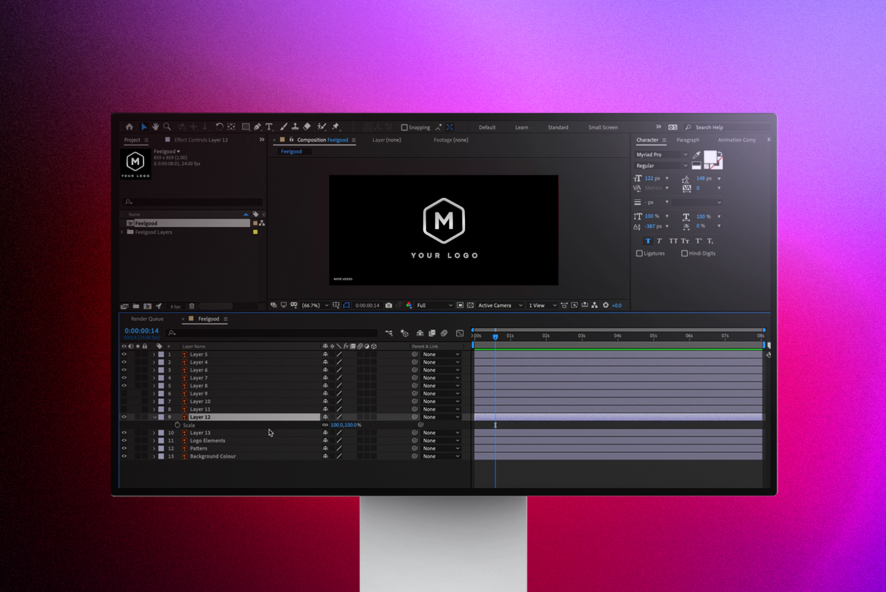 download simple adobe after effects logo animations