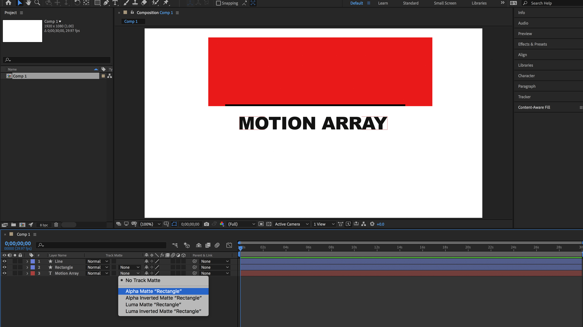 motion array after effects