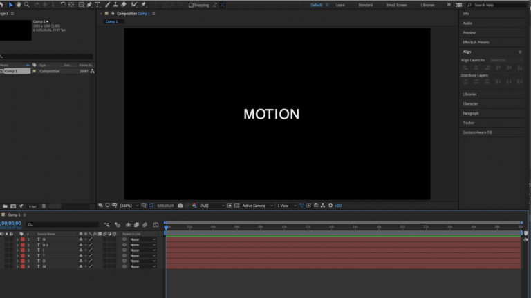 Easily Animate Individual Letters In After Effects | Motion Array