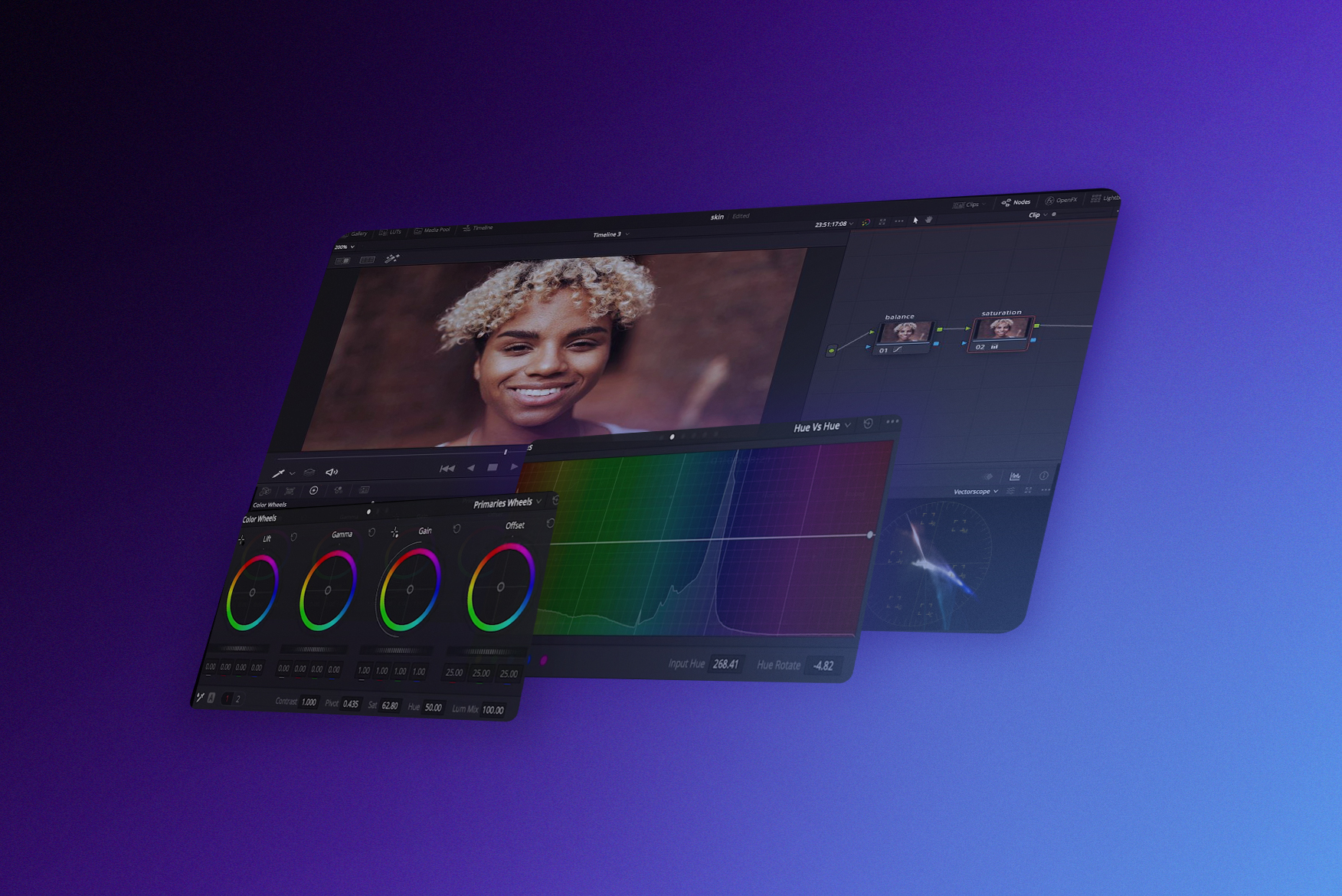 sky replacement davinci resolve 17