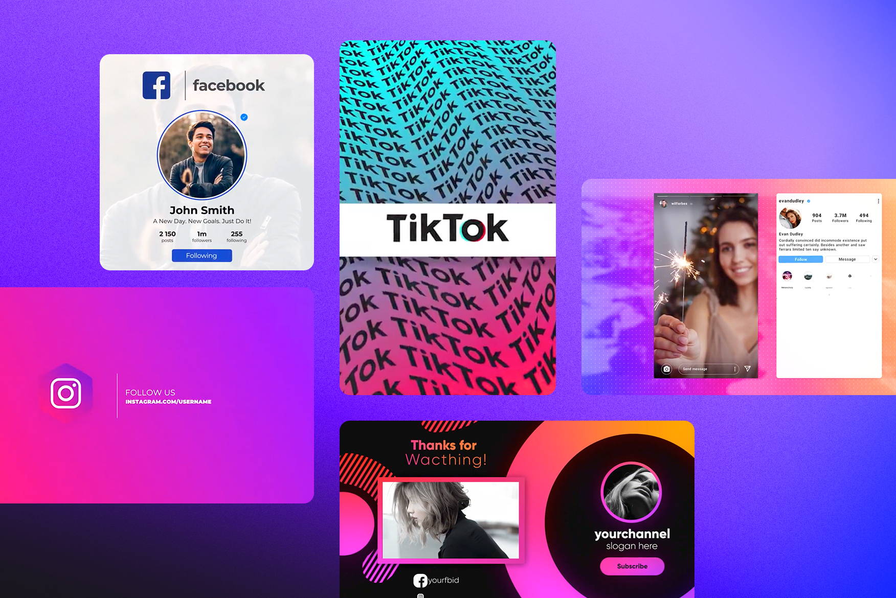 15 Eye-Catching Social Media Packs for Premiere Pro - Motion Array