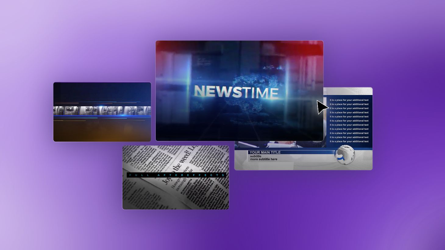 news paper show after effects template free download