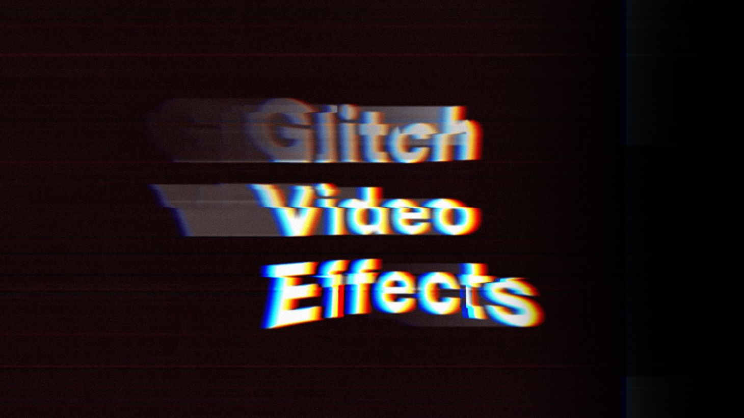 Glitch Text Presets - Premiere Pro Presets