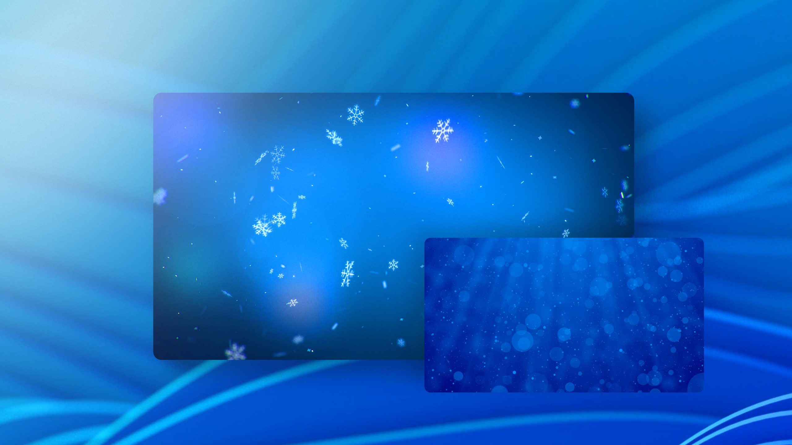 Looping Snow Glitter Background 3 Effect