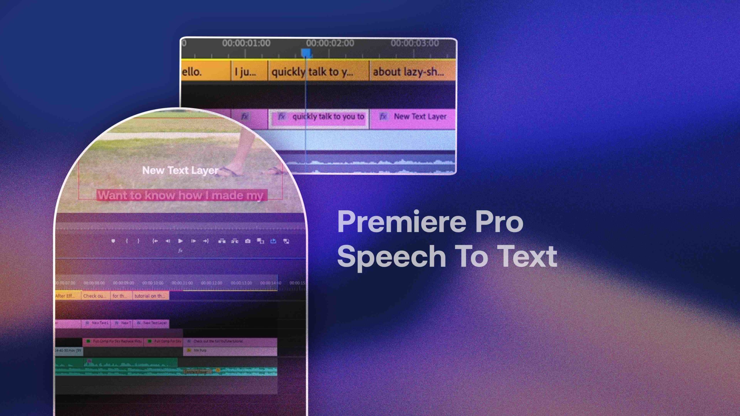 Speech to Text in Premiere Pro Turn Audio to Text (Auto Transcription