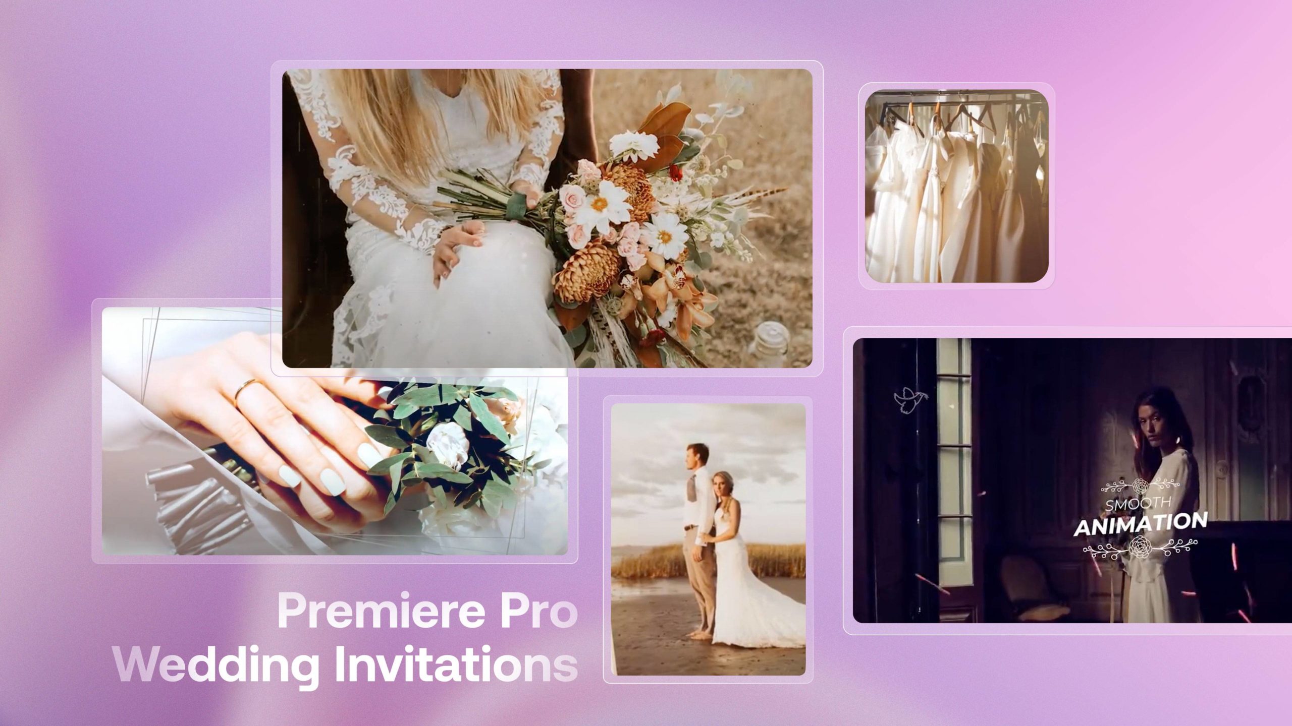 16 Beautiful & Lovely Wedding Invitation Slideshows for Premiere Pro