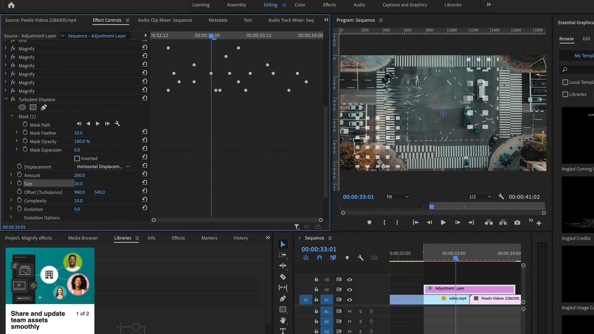 Learn How to Create & Add Magnify Effects in Premiere Pro Motion Array
