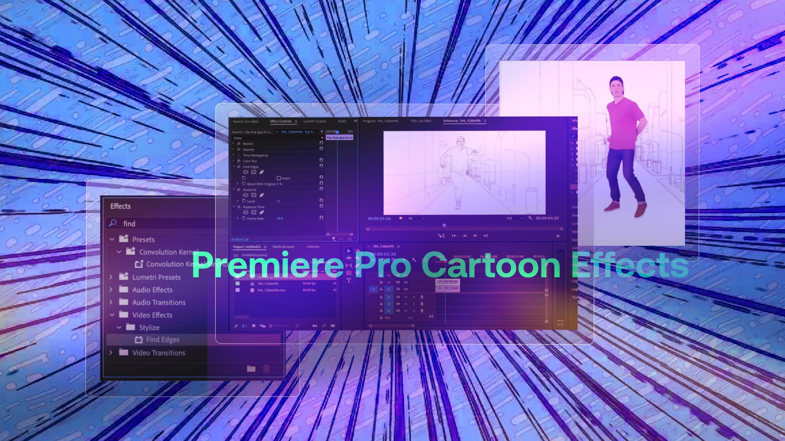 Create a Retro Comic-Book Look: Cartoon Effect in Premiere Pro - Motion  Array