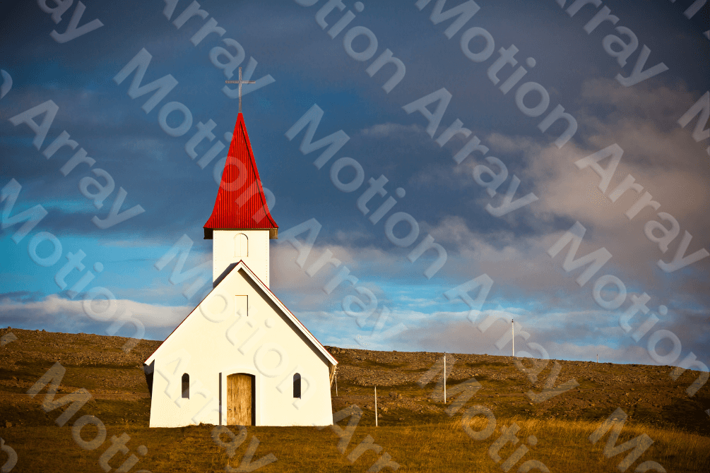 Building photography of an icelandic church